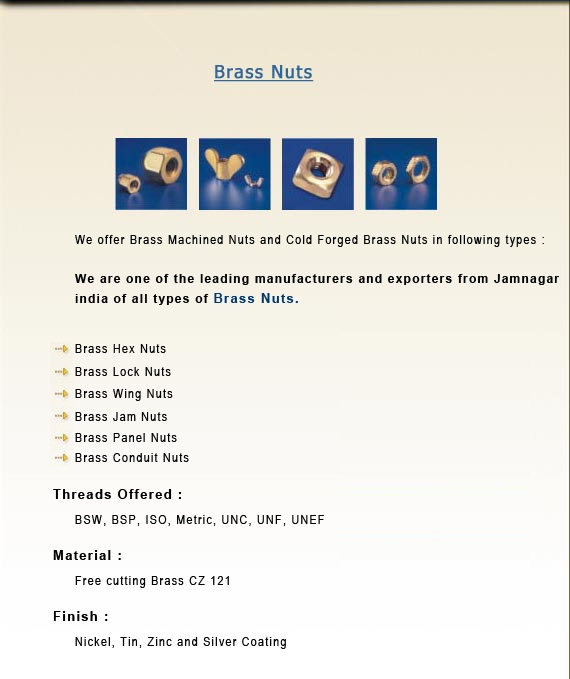 Brass Nuts